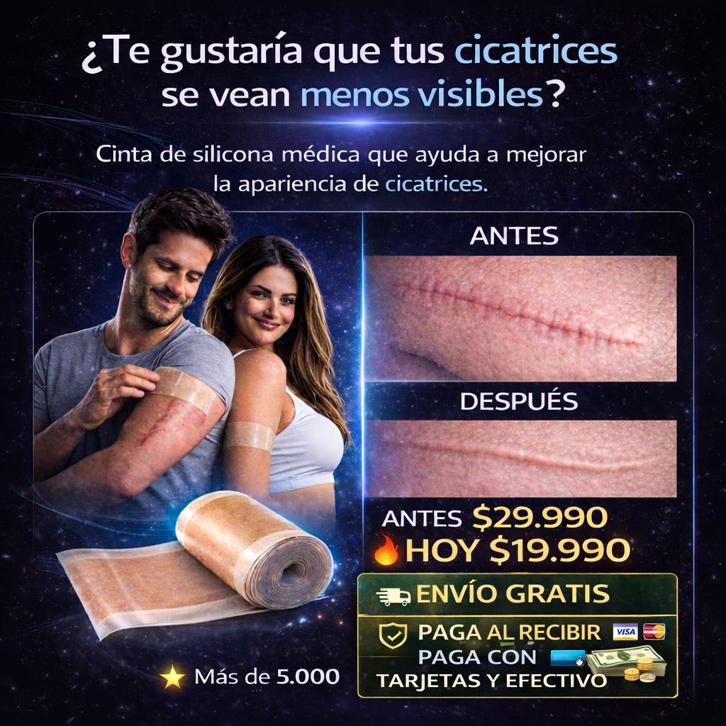 Cinta Cicatrizante Silicona Médica - Piel Perfecta en 4 Semanas