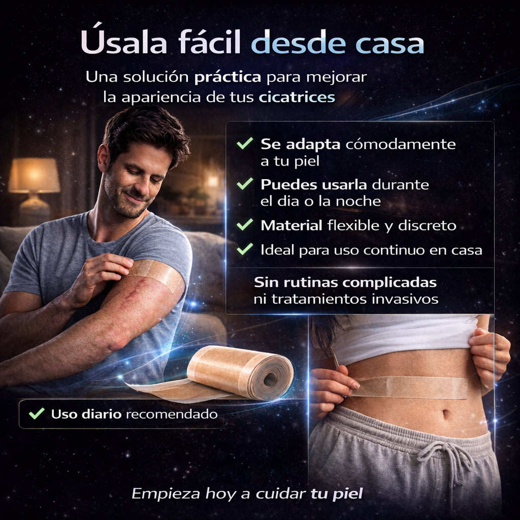 Cinta Cicatrizante Silicona Médica - Piel Perfecta en 4 Semanas